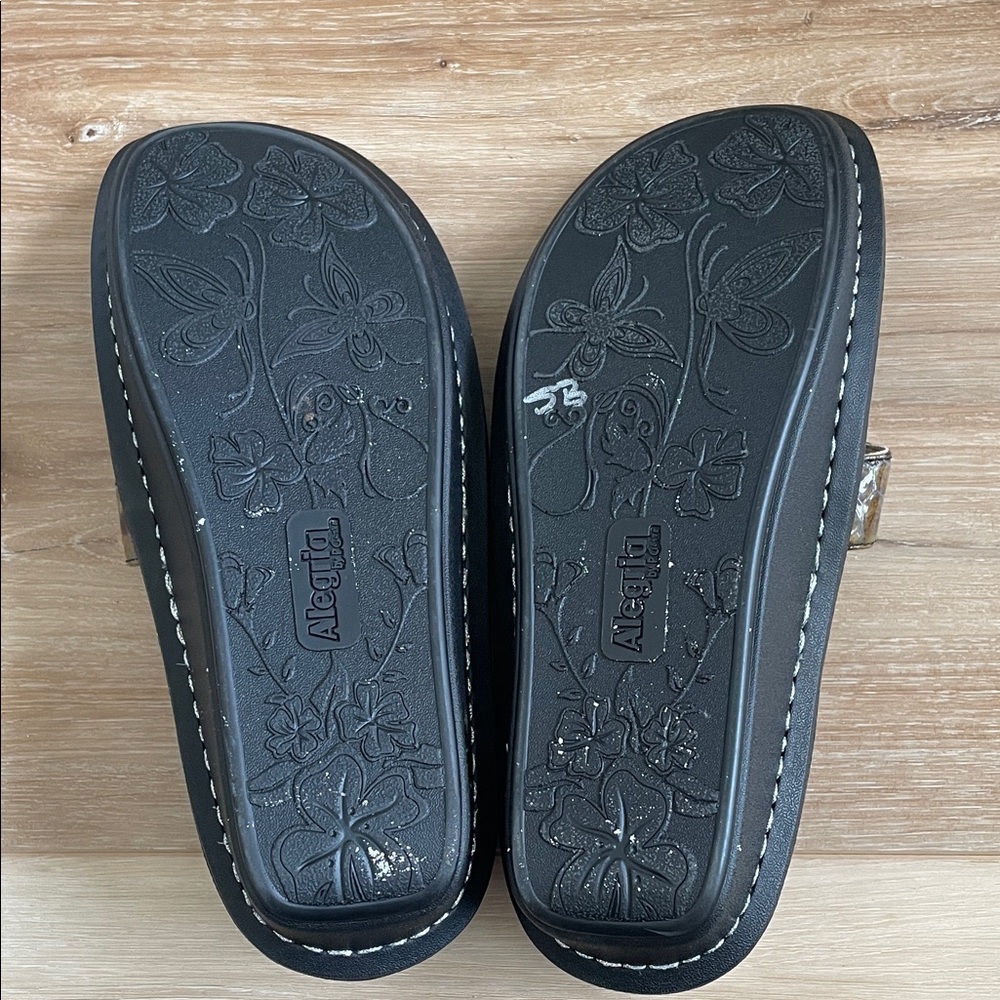 Algeria Leather Snake Pattern Dress Shoes - Brown and Black size 36 - Picture 5 of 5
